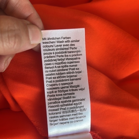 Tom Tailor Hot Orange/Red Round Neck Loose Style Top Size US 8 - Picture 12 of 15